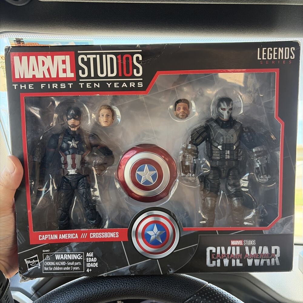 CAPTAIN AMERICA & CROSSBONES Marvel Legends Studios First Ten Years 6" Figures